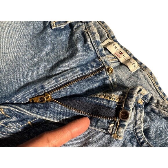 Vintage Tommy Hilfiger Jeans Flare Leg Slip Ankle Womens Size 4 27x30.5 Y2K 90s - Picture 11 of 13